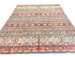 8x9 Multicolor Turkish Tribal Rug