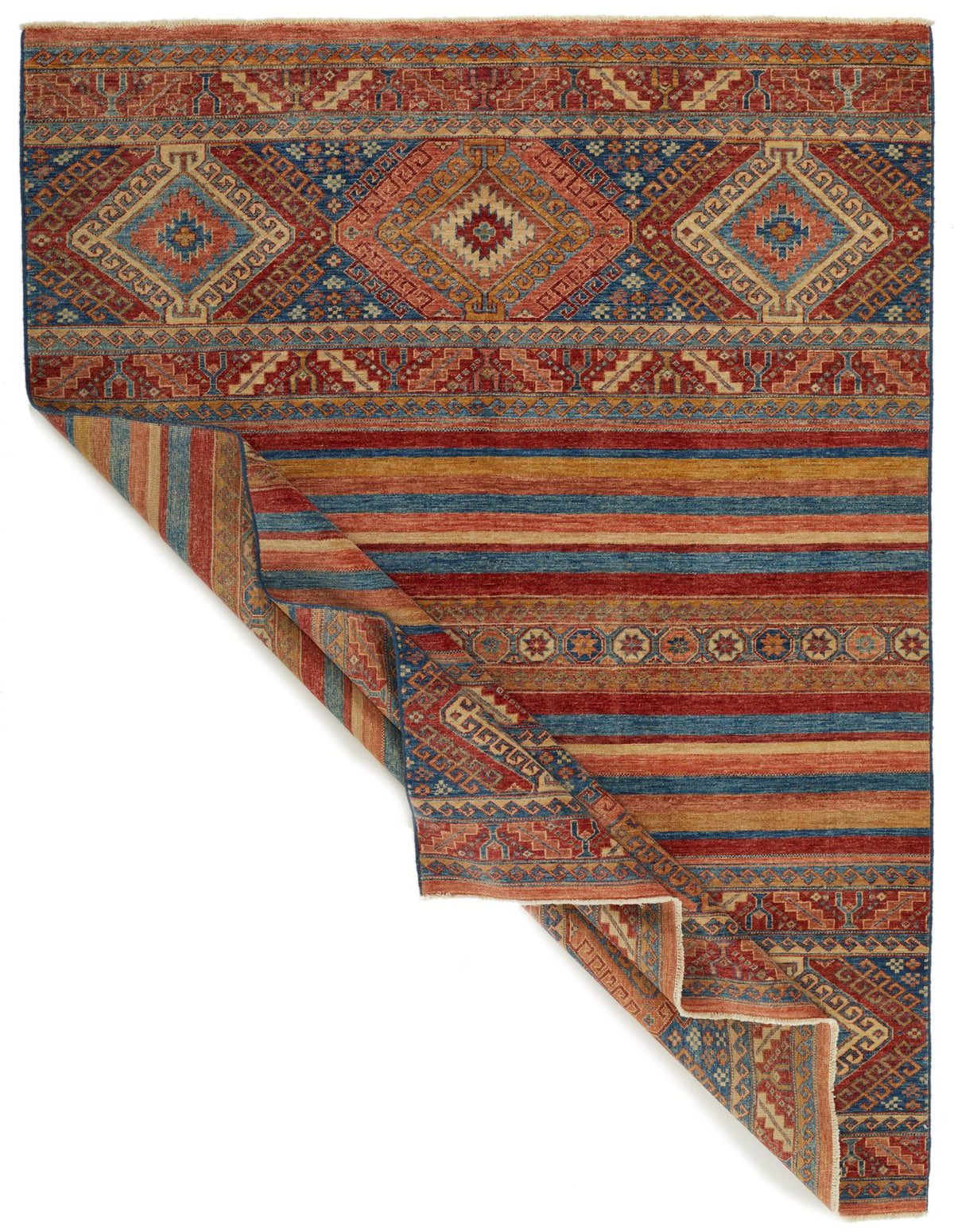6x8 Multicolor Turkish Tribal Rug