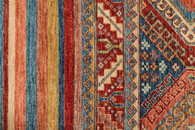 6x8 Multicolor Turkish Tribal Rug