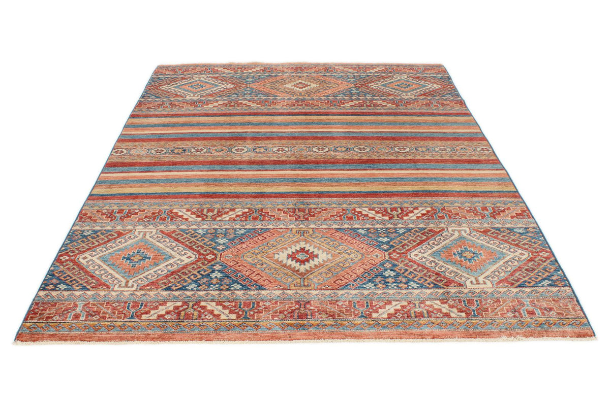 6x8 Multicolor Turkish Tribal Rug