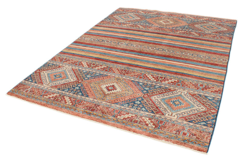 6x8 Multicolor Turkish Tribal Rug