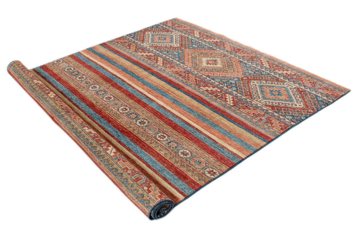 6x8 Multicolor Turkish Tribal Rug