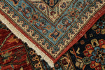 10x13 Red and Navy Anatolian Traditional Rug