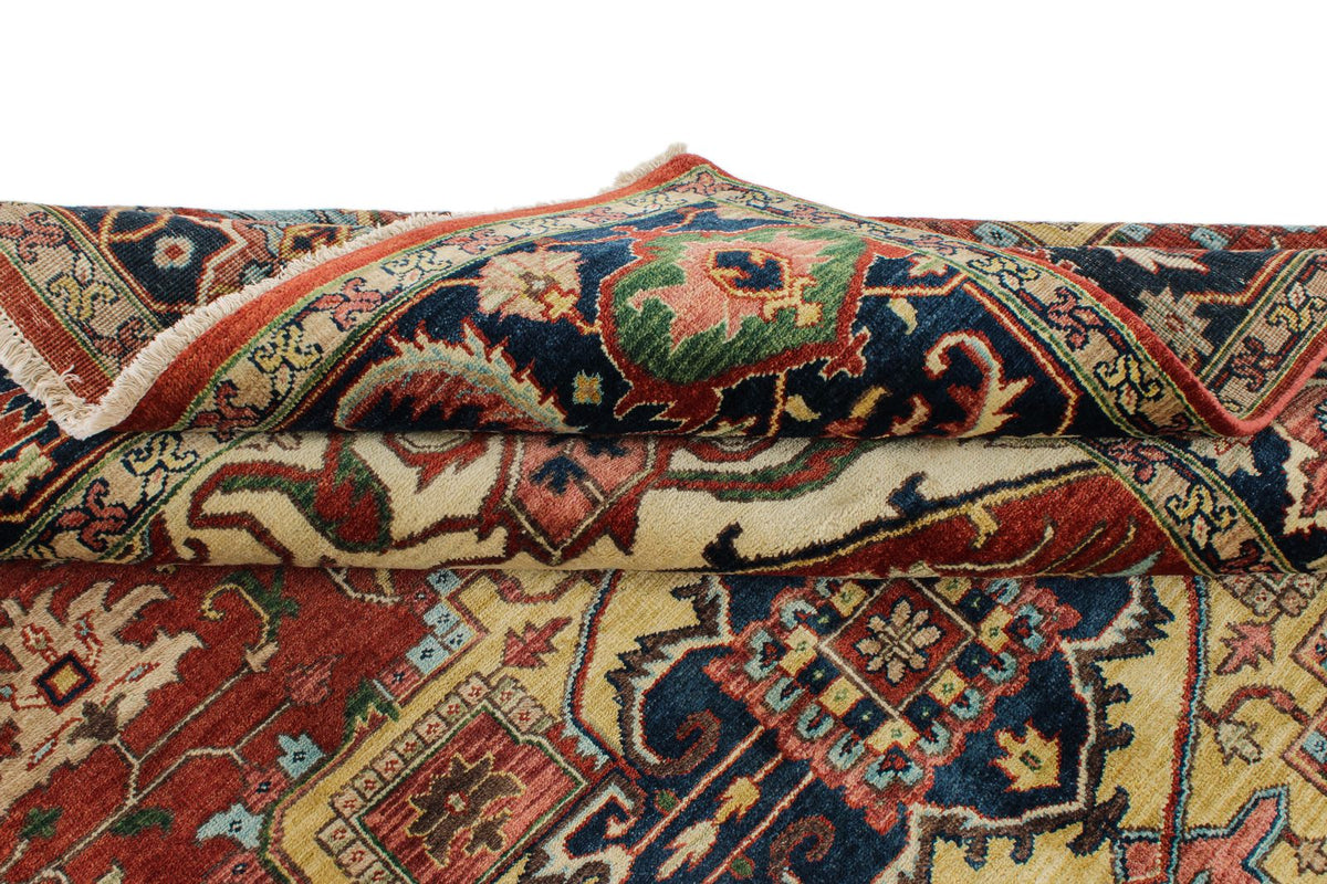 8x10 Red and Navy Anatolian Persian Rug