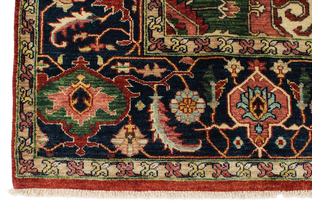 8x10 Red and Navy Anatolian Persian Rug
