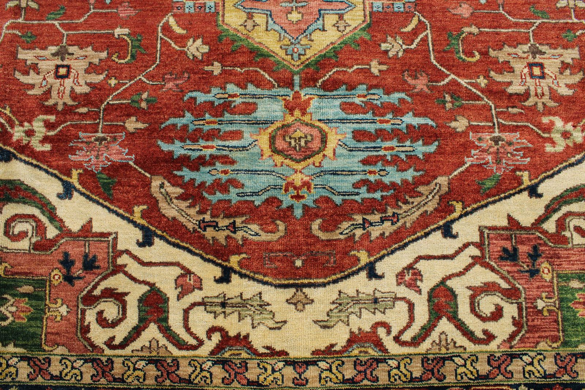 8x10 Red and Navy Anatolian Persian Rug