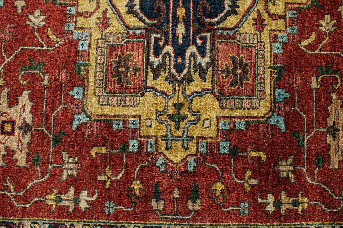 8x10 Red and Navy Anatolian Persian Rug