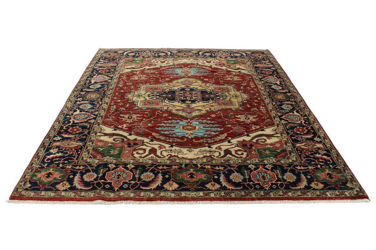 8x10 Red and Navy Anatolian Persian Rug