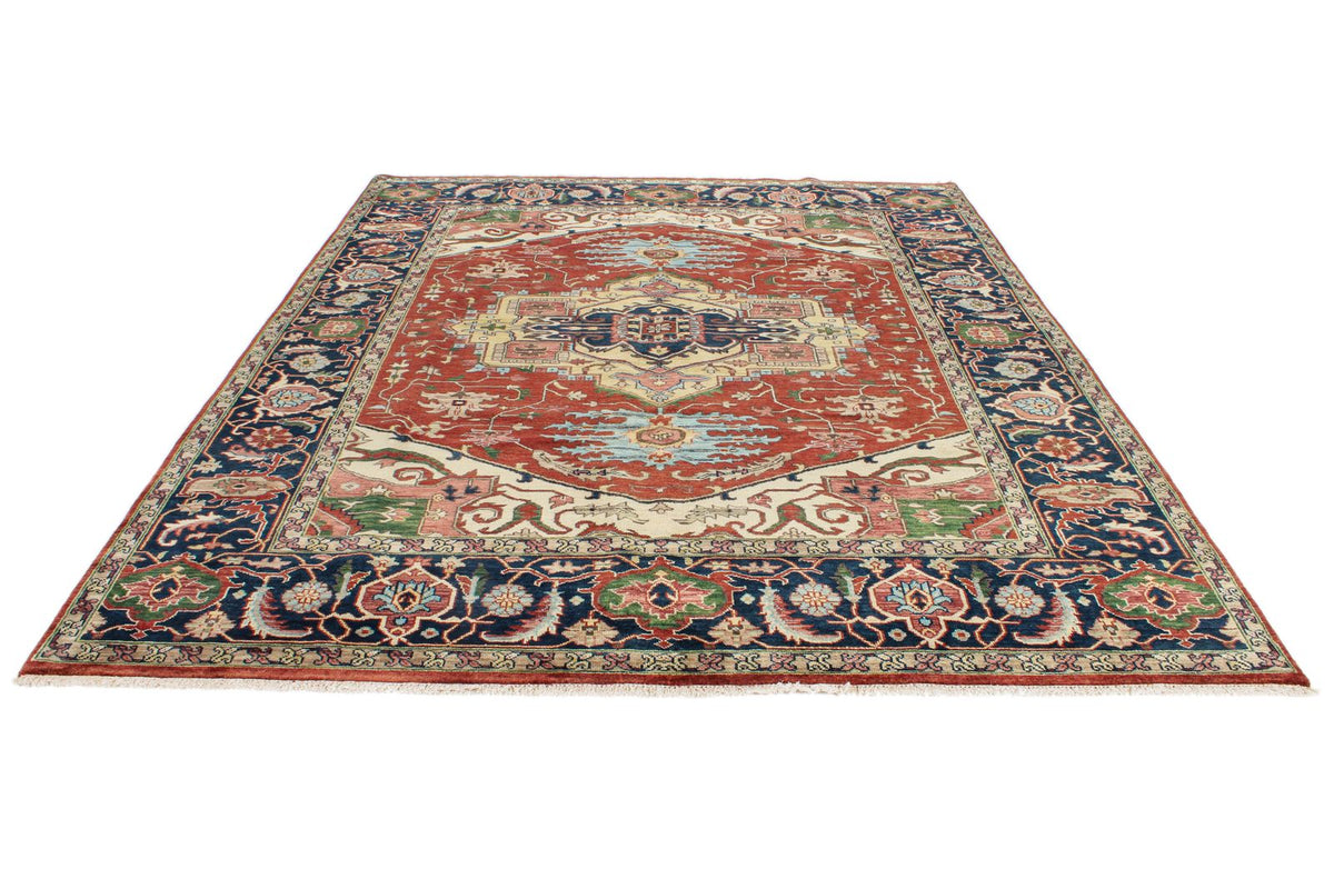 8x10 Red and Navy Anatolian Persian Rug