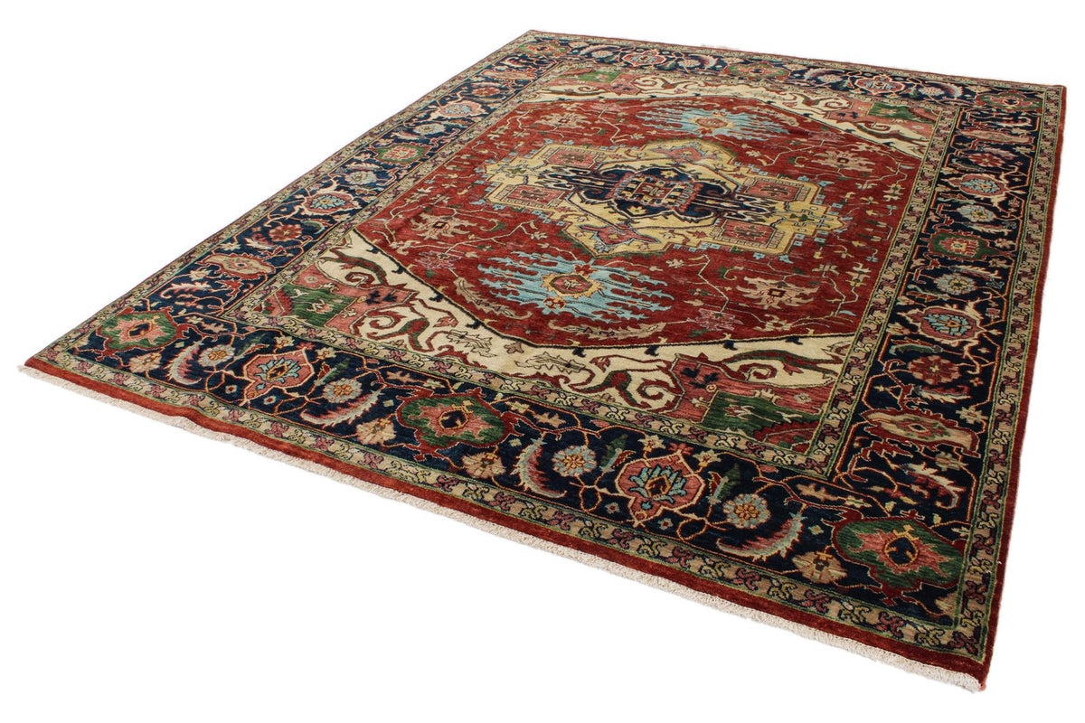 8x10 Red and Navy Anatolian Persian Rug