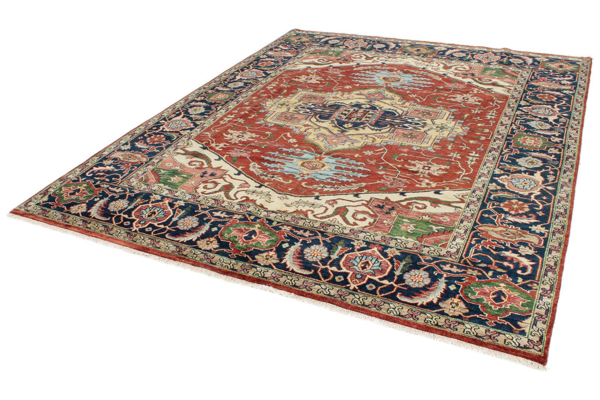 8x10 Red and Navy Anatolian Persian Rug
