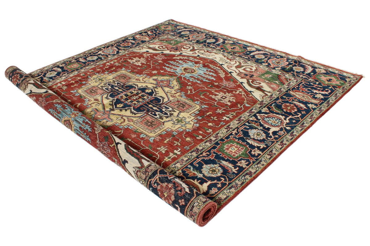 8x10 Red and Navy Anatolian Persian Rug