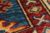 3x10 Blue and Ivory Kazak Tribal Runner