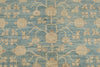 8x10 Blue and Beige Turkish Tribal Rug