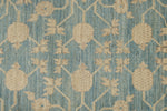 8x10 Blue and Beige Turkish Tribal Rug