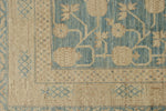 8x10 Blue and Beige Turkish Tribal Rug