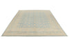 8x10 Blue and Beige Turkish Tribal Rug