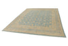 8x10 Blue and Beige Turkish Tribal Rug