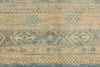 8x10 Blue and Beige Turkish Tribal Rug