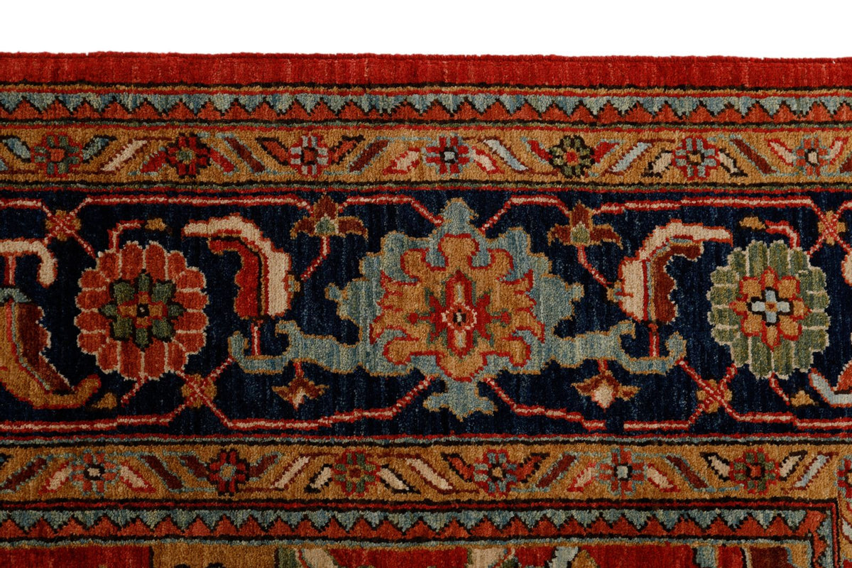 8x10 Red and Navy Anatolian Traditional Rug
