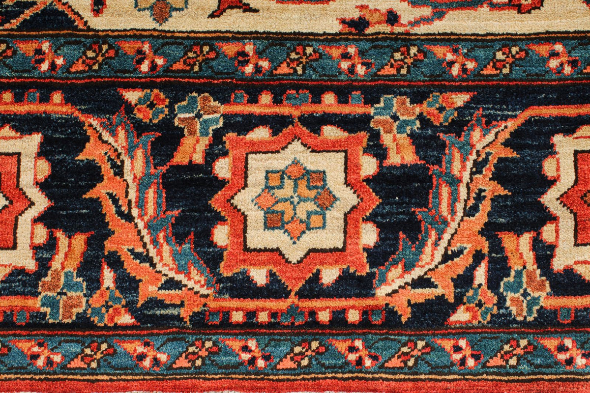 8x11 Red and Navy Anatolian Traditional Rug