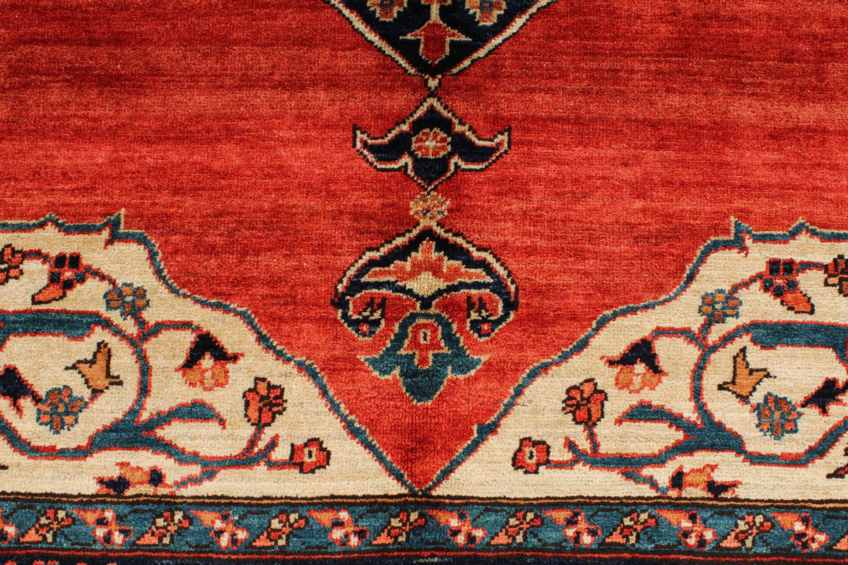8x11 Red and Navy Anatolian Traditional Rug