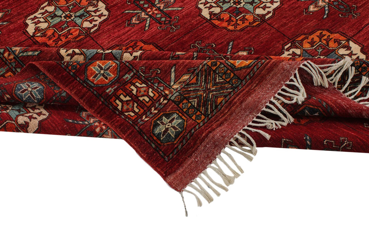 8x10 Red Turkish Tribal Rug