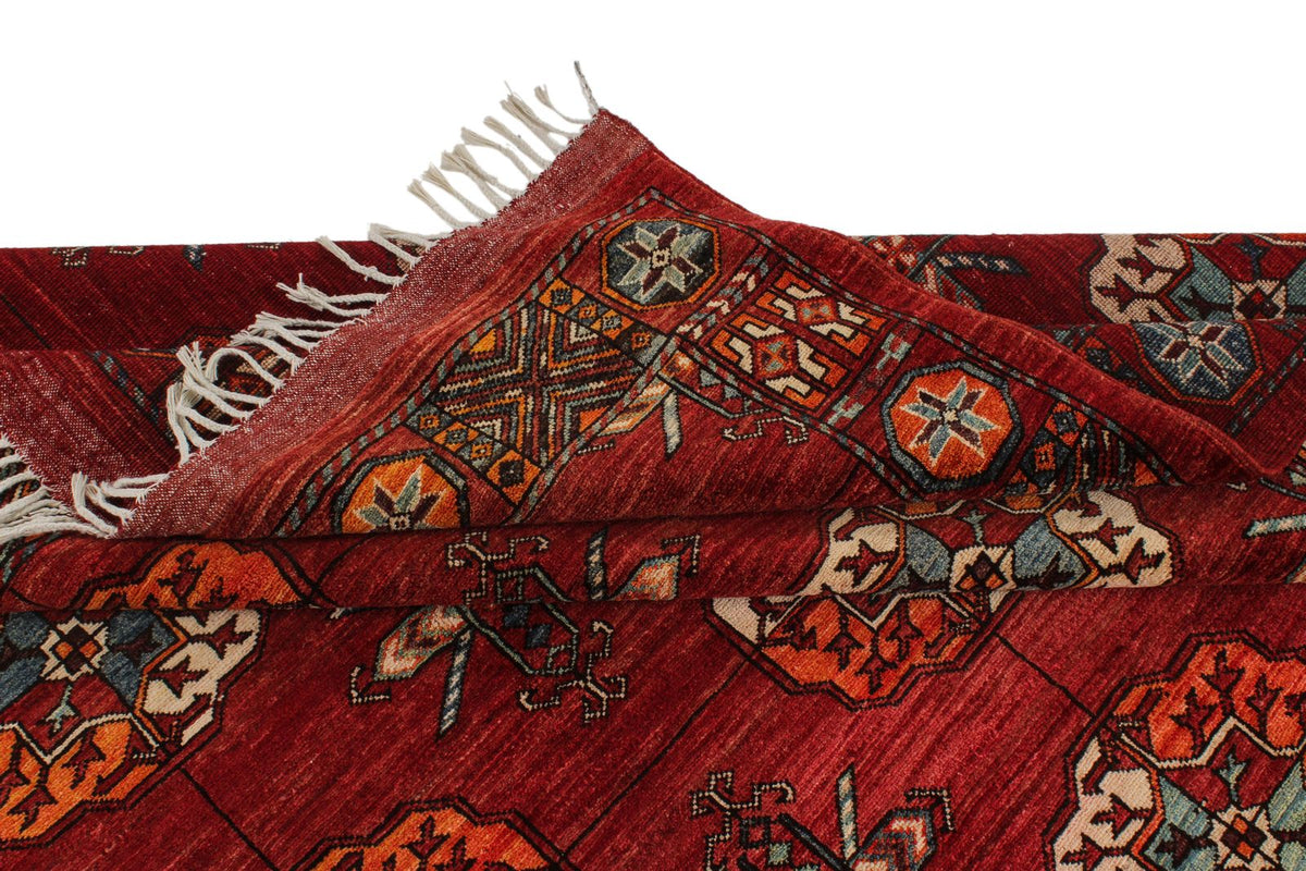 8x10 Red Turkish Tribal Rug