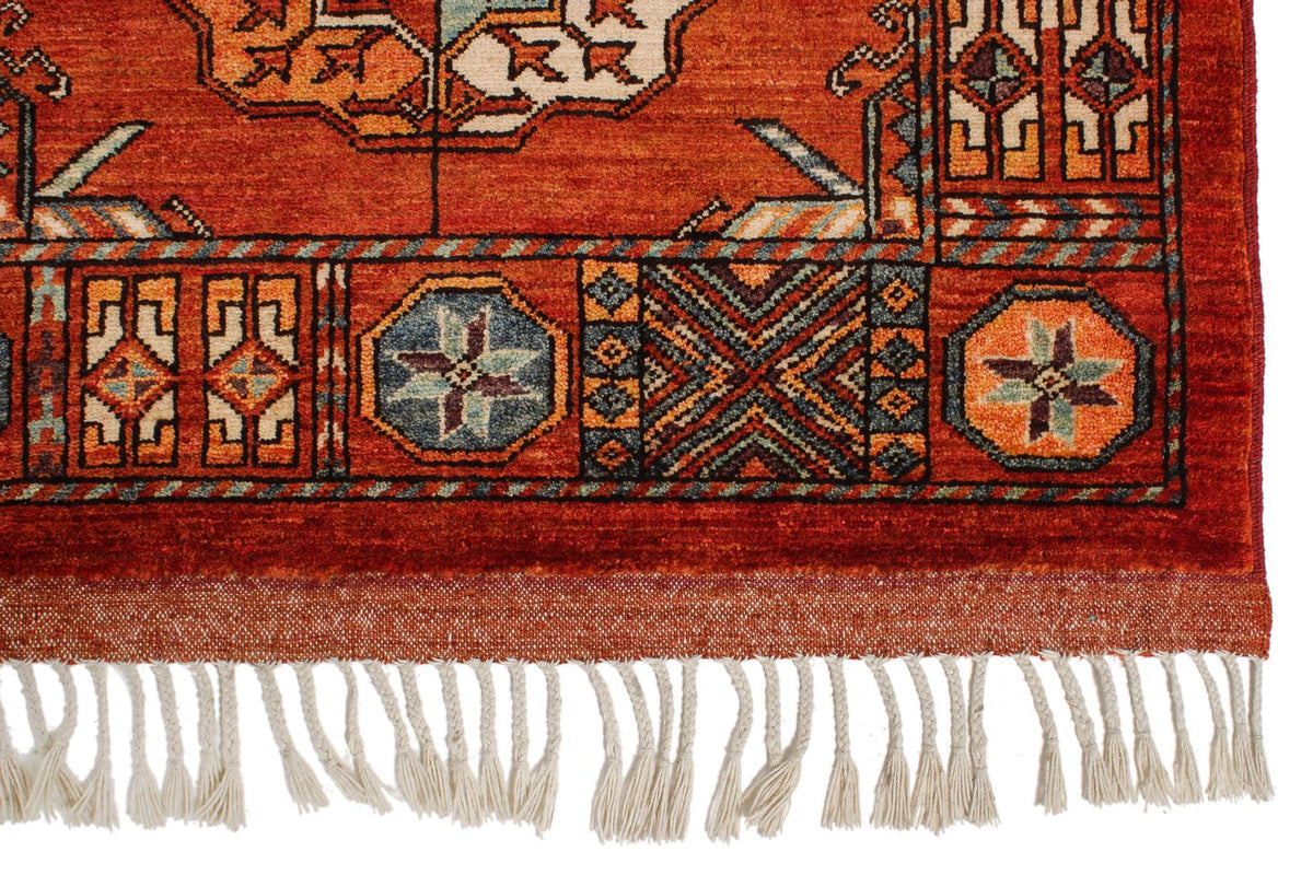 8x10 Red Turkish Tribal Rug