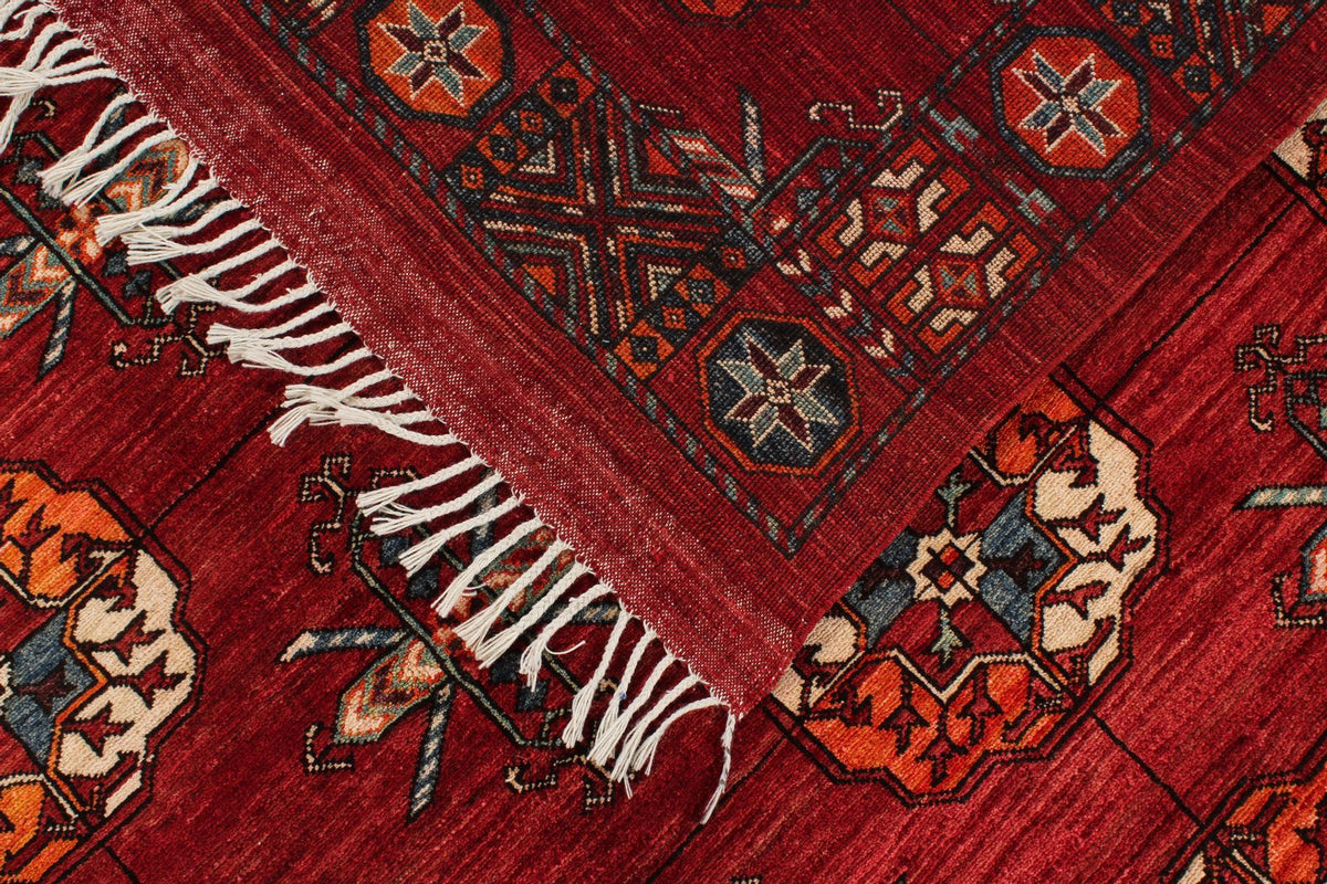 8x10 Red Turkish Tribal Rug