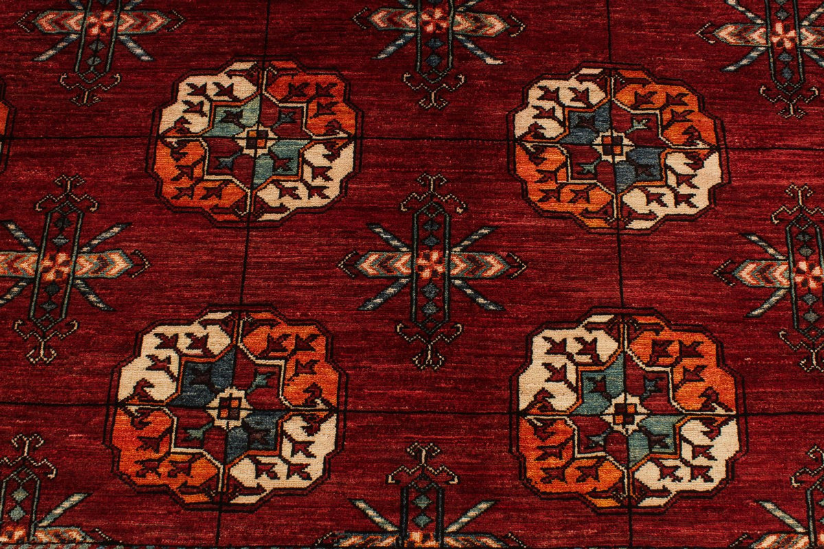 8x10 Red Turkish Tribal Rug