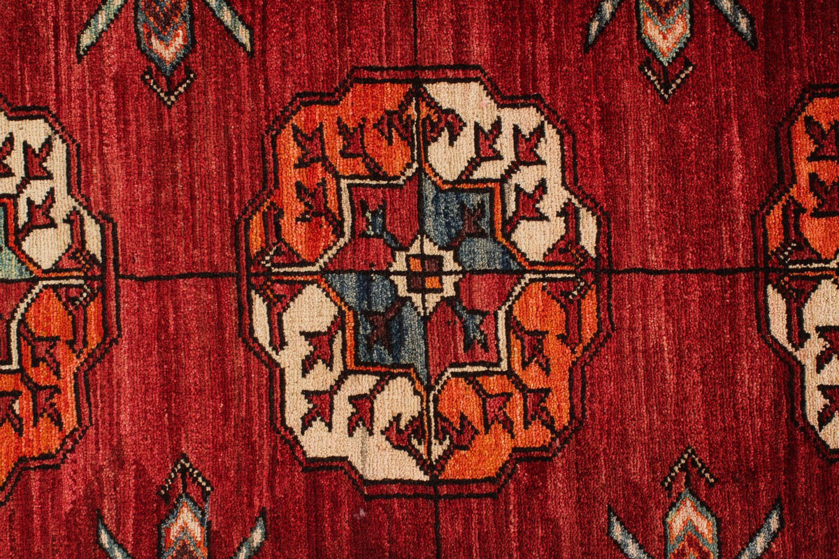 8x10 Red Turkish Tribal Rug