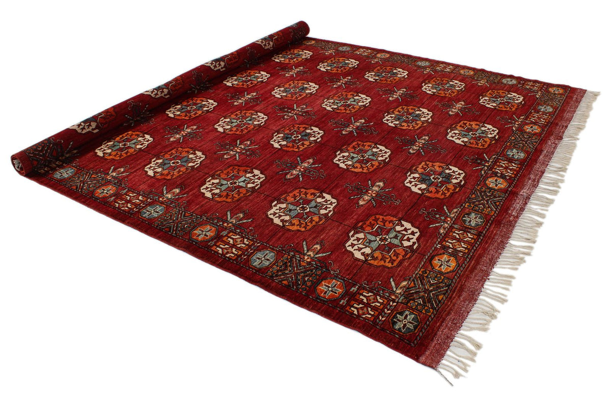 8x10 Red Turkish Tribal Rug