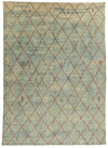 10x14 Light Blue and Ivory Modern Contemporary Rug