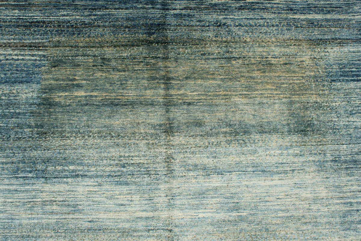 4x6 Blue and Beige Turkish Oushak Rug