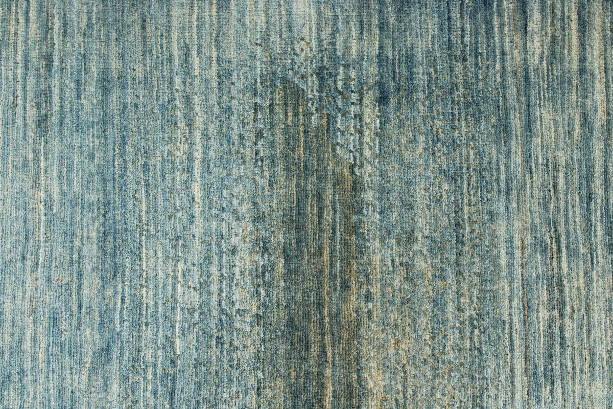 4x6 Blue and Beige Turkish Oushak Rug