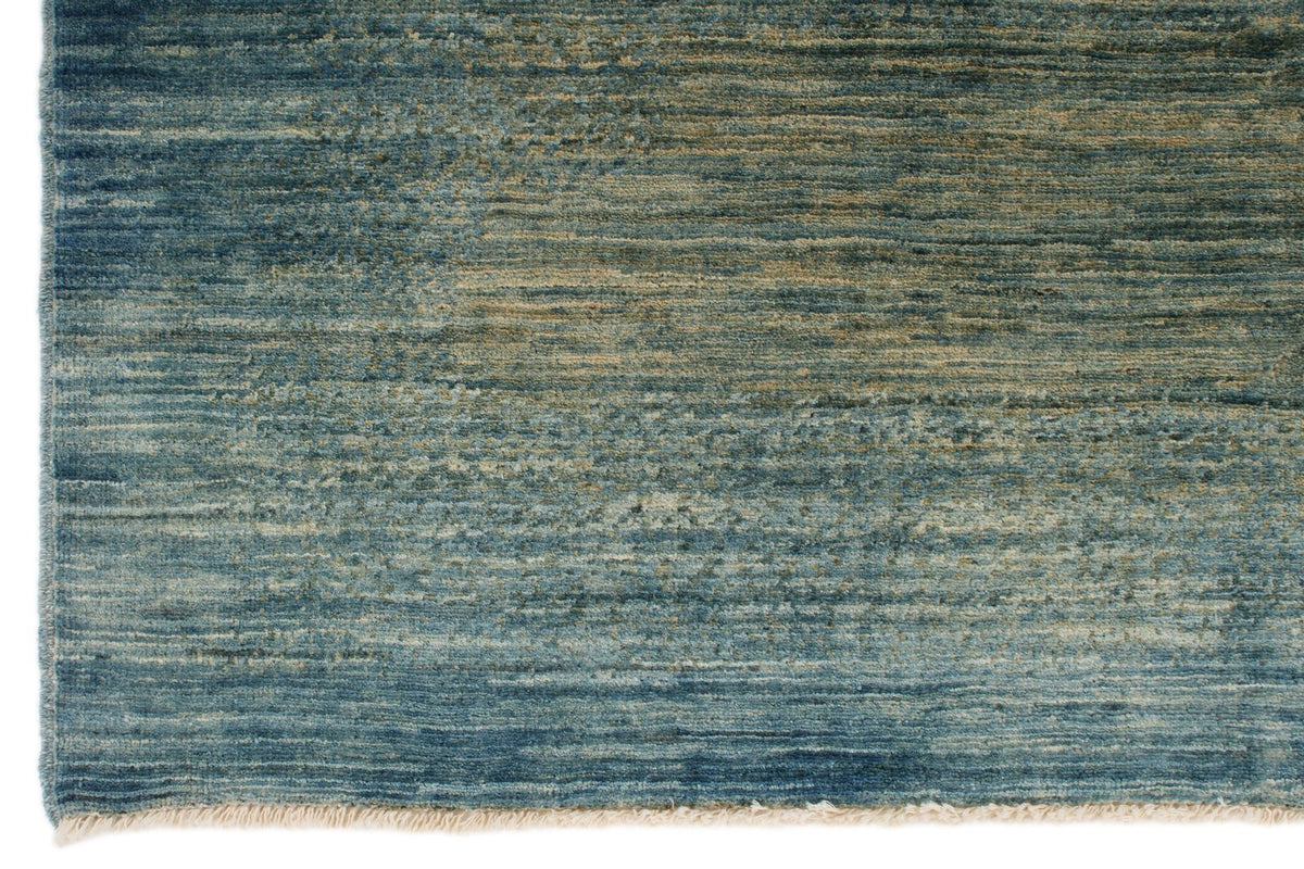 4x6 Blue and Beige Turkish Oushak Rug