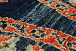 4x6 Navy and Beige Anatolian Traditional Rug