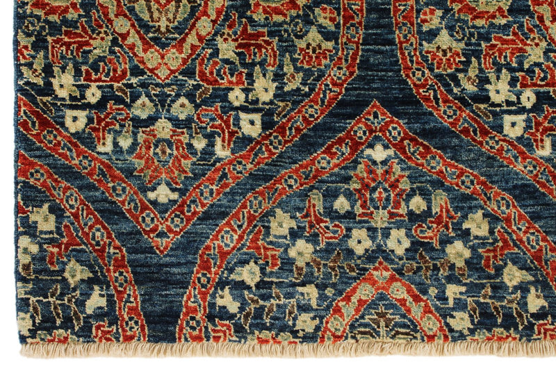 4x6 Navy and Beige Anatolian Traditional Rug