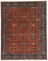 9x12 Rust nad Navy Traditional Rug