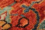 9x12 Rust nad Navy Traditional Rug