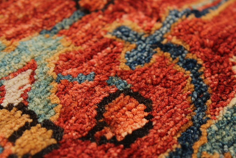 9x12 Rust nad Navy Traditional Rug