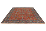 9x12 Rust nad Navy Traditional Rug