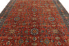 9x12 Rust nad Navy Traditional Rug