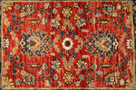 2x3 Red and Navy Anatolian Traditional Rug
