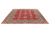 10x10 Red and Ivory Kazak Tribal Rug