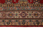 10x10 Red and Ivory Kazak Tribal Rug