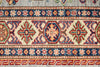 4x6 Gray and Ivory Kazak Tribal Rug