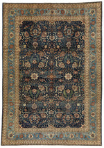 10x14 Navy and Light Blue Anatolian Traditional Rug