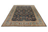 10x14 Navy and Light Blue Anatolian Traditional Rug